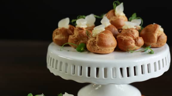 Gougères façon fondue au fromage