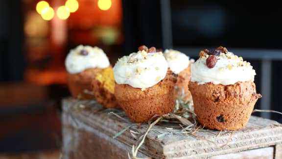 Muffin citrouille et fromage à la crème