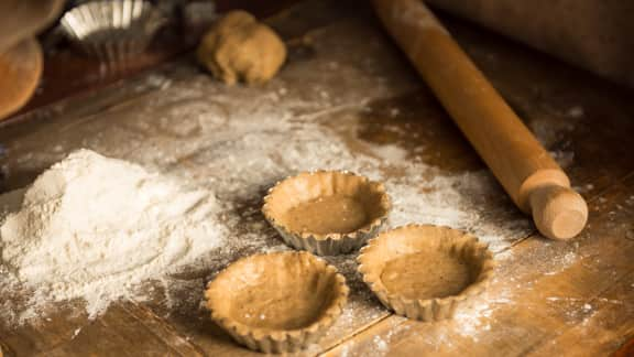 Pâte sablée à la farine d'épeautre et à l'huile d'olive