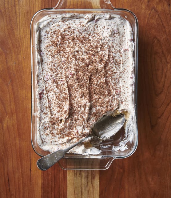 Tiramisu à la ricotta et aux framboises