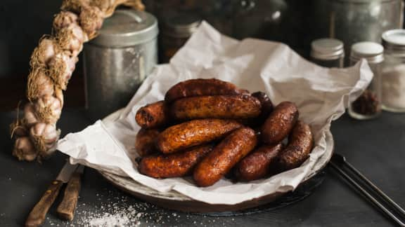 Saucisses végétariennes aux bleuets