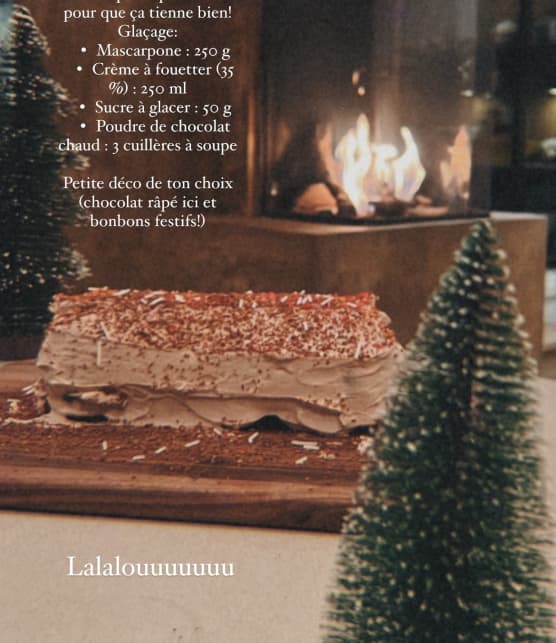 Voici la recette de bûche de Noël aux beignes de Sarah-Jeanne Labrosse