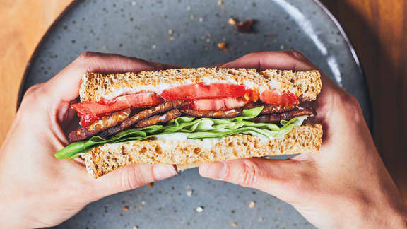 BLT au « bacon » de tempeh