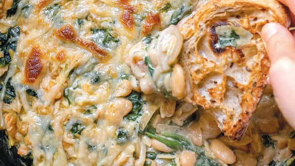 Mijoté de haricots blancs à l'orzo