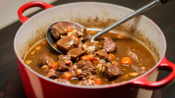 boeuf braisé à la bière noire