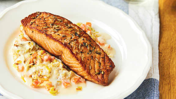 Mercredi : Blanquette de saumon