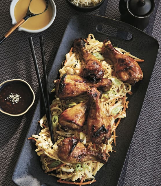 Pilons de poulet laqués à la friteuse à air