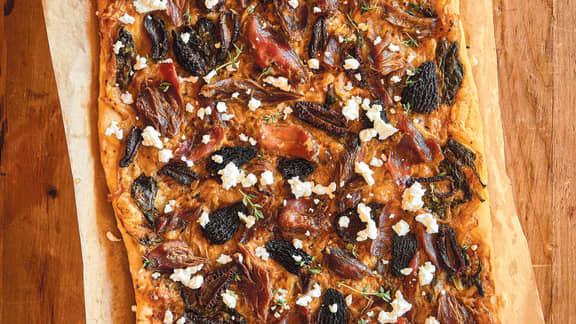 Tarte fine au confit d’oie