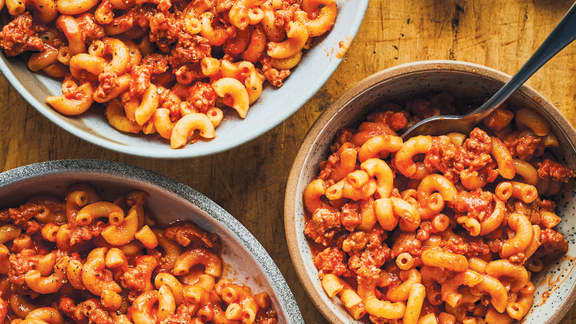 Vendredi : Macaroni à la viande