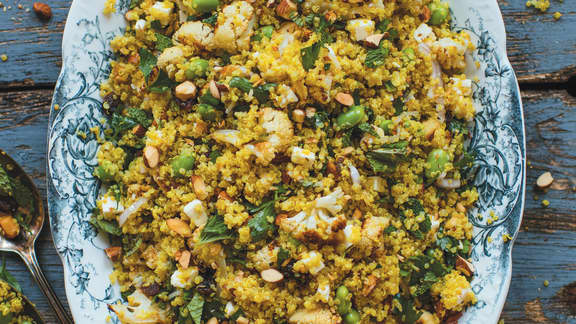 Salade de quinoa et chou-fleur rôti