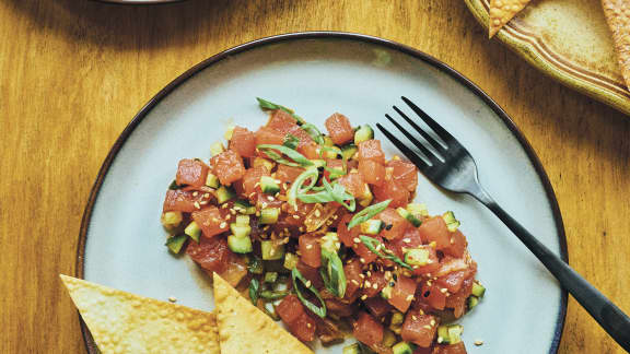 Tartare de thon à la coréenne