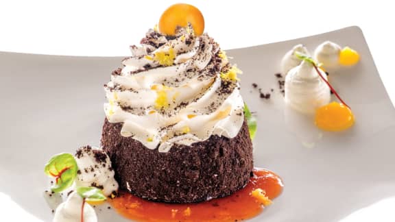 Crémeux de chocolat blanc et yogourt grec