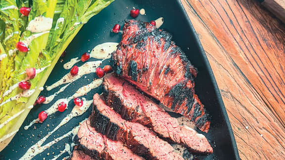 Vendredi : Bavette marinée sur salade