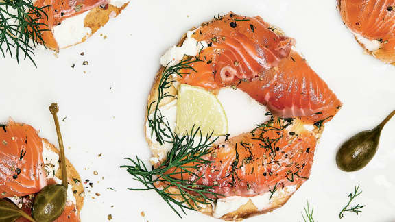 Gravlax de saumon à l’érable