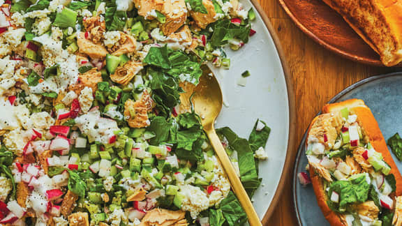 Mardi : Salade crémeuse au saumon