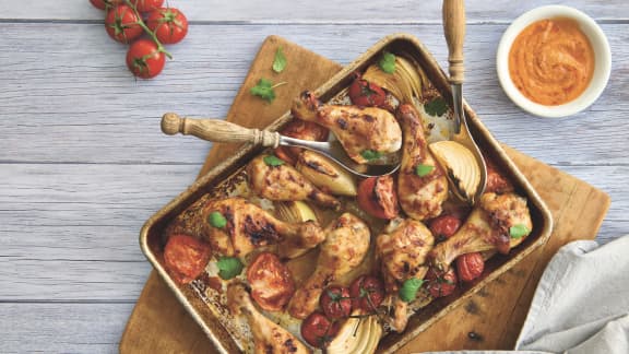Mardi : Pilons de poulet à la portugaise avec salsa grillée
