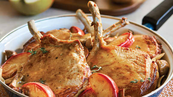 Côtelettes de porc du verger