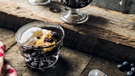 Cobbler aux bleuets