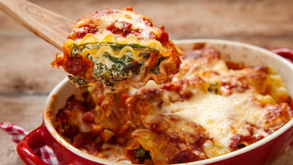 Jeudi : Lasagne aux épinards et ricotta