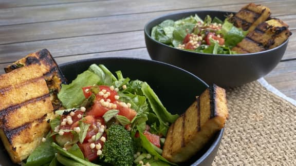 Tofu grillé sur le BBQ