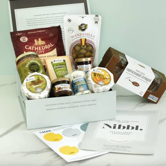 Nibbl : une boîte à fromage thématique pour vos partys!