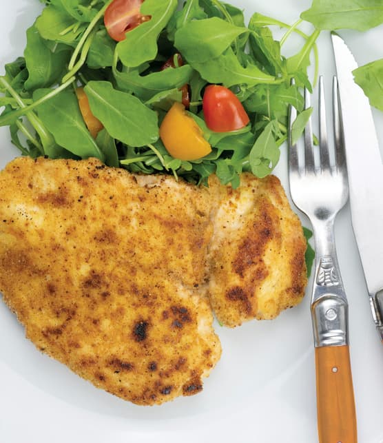 Escalopes de dindon à la milanaise