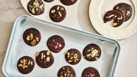 Mendiants au chocolat