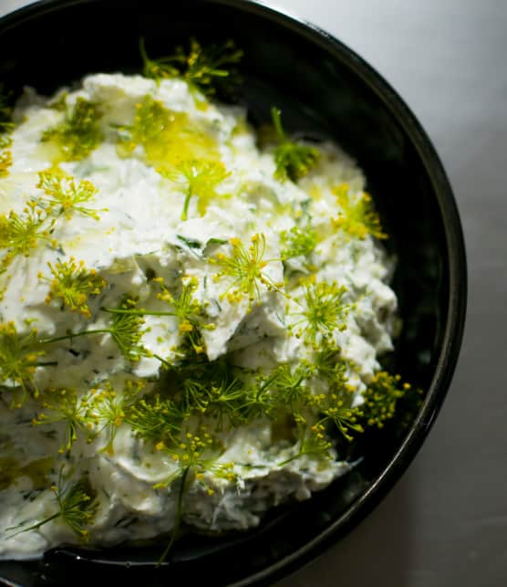 trempette de fromage féta et de chèvre