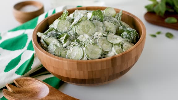 Salade de concombres (Kiar Bi Laban)