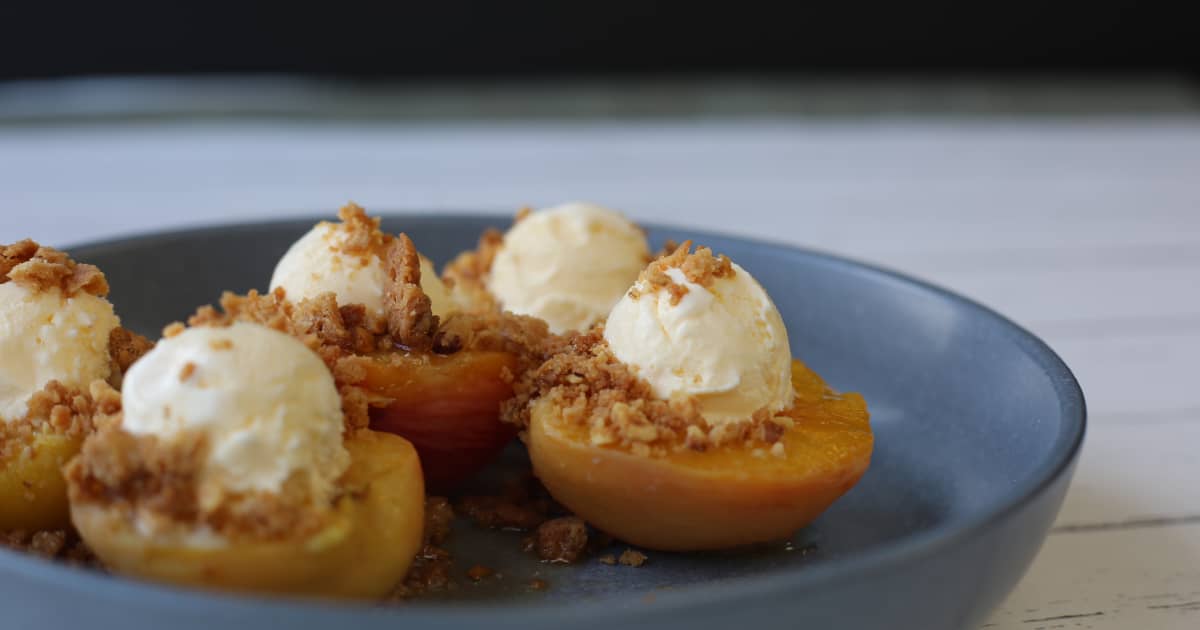 Pêches Melba express Zeste