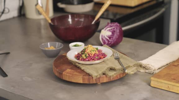 Salade de chou rouge