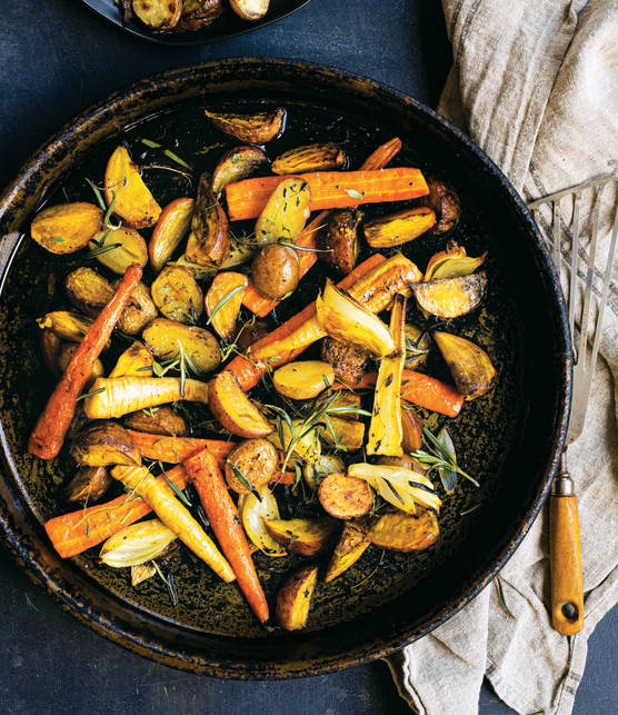 Saucisses de Toulouse et légumes rôtis au four - One Pan