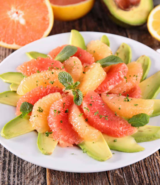 salade d'avocat et de pamplemousse