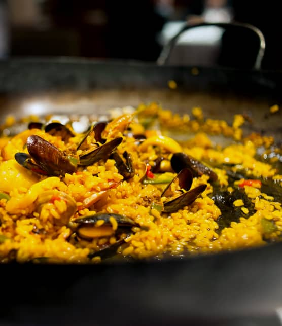 paella aux moules fraîches