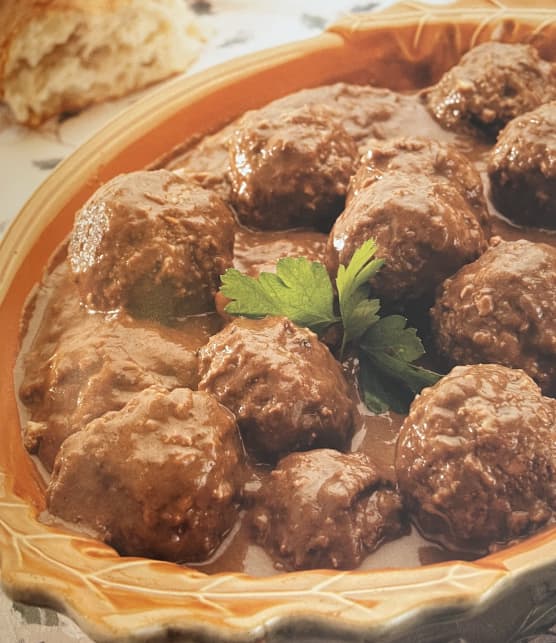 Ragoût de boulettes végétarien