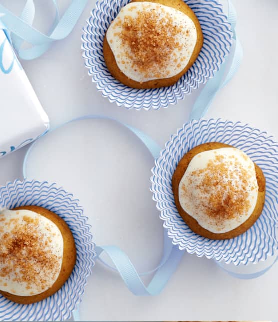 Biscuits à la citrouille, glaçage au fromage à la crème