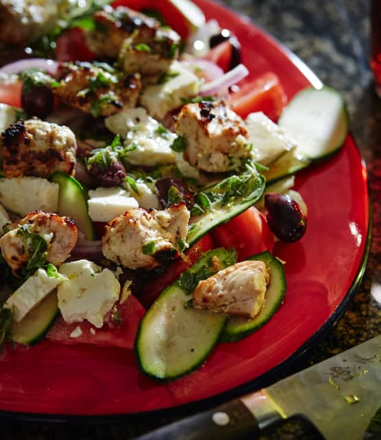 Salade grecque au poulet