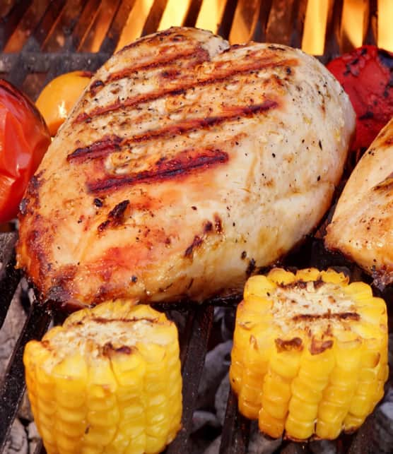 poulet grillé sous brique