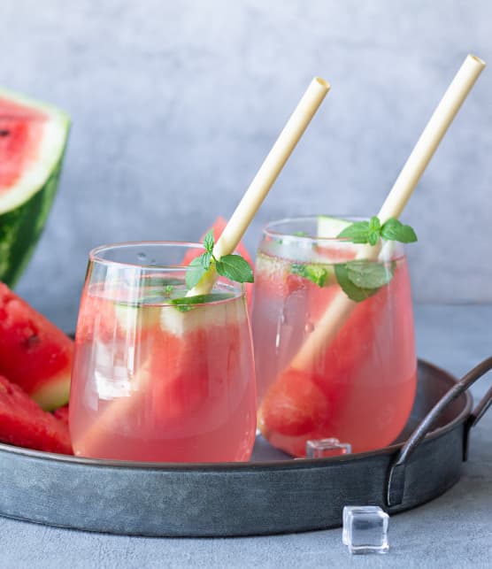 Sangria rosé au melon d'eau