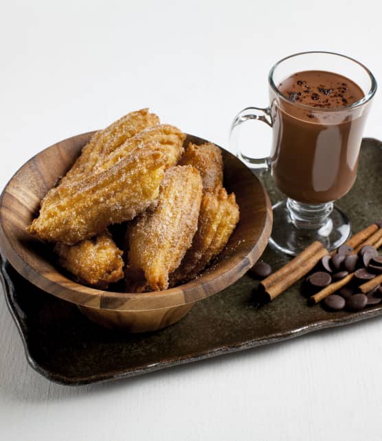 Churros et chocolat épicé