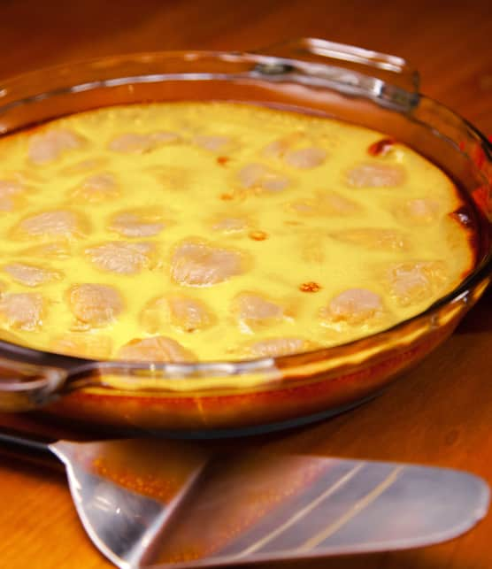 Flan de litchis