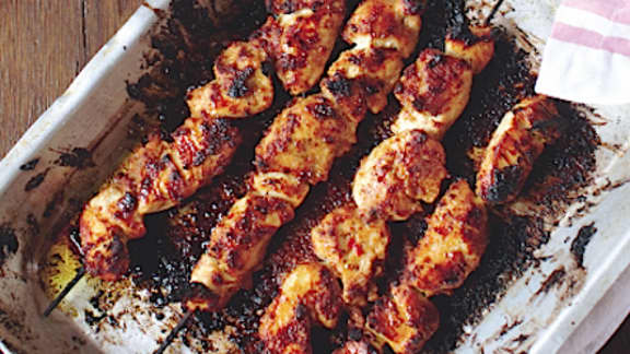 brochettes de poulet satay