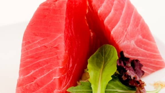 ceviche de thon et salade aromatique