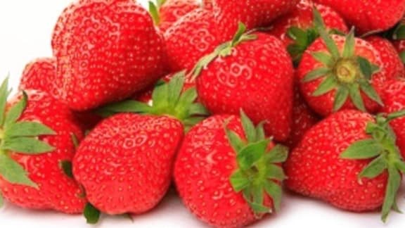 fraises flambées et granité