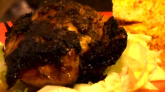 poulet cajun noirci