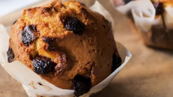 muffins aux canneberges et à l'orange