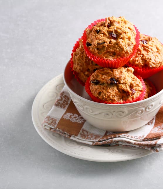 Muffins aux pommes et canneberges