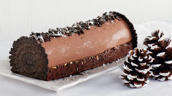 Bûche gourmande de Noël au chocolat