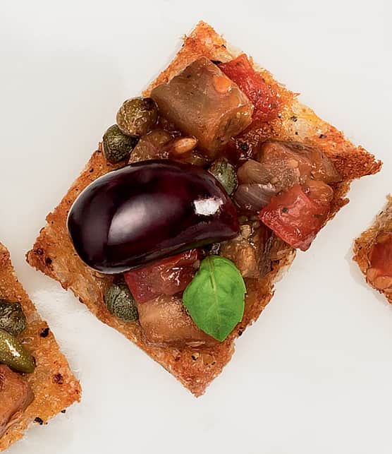 Bouchées à la caponade de balsamique
