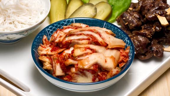 Recette de chou nappa mariné style kimchi